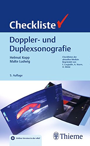 Kopp, Helmut, Ludwig, Malte - Checkliste Doppler- und Duplexsonografie: zahlreiche neue Abb., über eRef App für iOS und Android auch offline auf Smartphone oder Tablet verfügbar