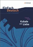  - EinFach Deutsch - Textausgaben: Kabale und Liebe. Mit Materialien: Ein bürgerliches Trauerspiel