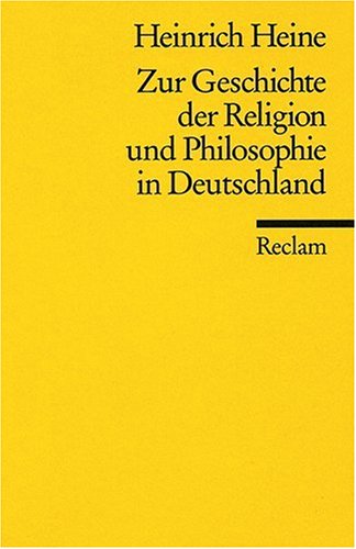- Zur Geschichte der Religion und Philosphie in Deutschland