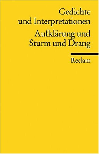 -- - Gedichte und Interpretationen 2. Aufklärung und Sturm und Drang: BD 2