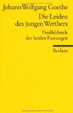  - Erläuterungen und Dokumente zu Johann Wolfgang Goethe: Die Leiden des jungen Werther