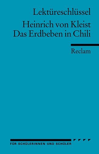 - Das Erdbeben in Chili. Lektüreschlüssel.