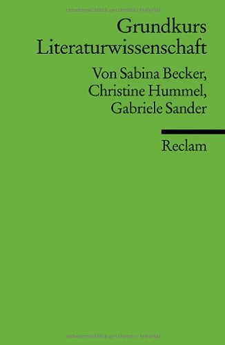 - Grundkurs Literaturwissenschaft