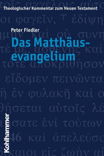 - Theologischer Kommentar zum Neuen Testament (ThKNT): Das Matthäusevangelium (ThK NT 1): Bd. 1