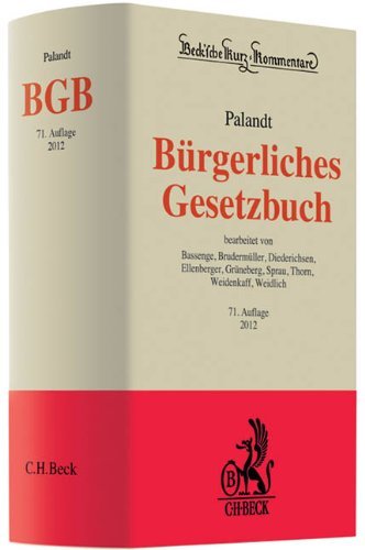  - Bürgerliches Gesetzbuch