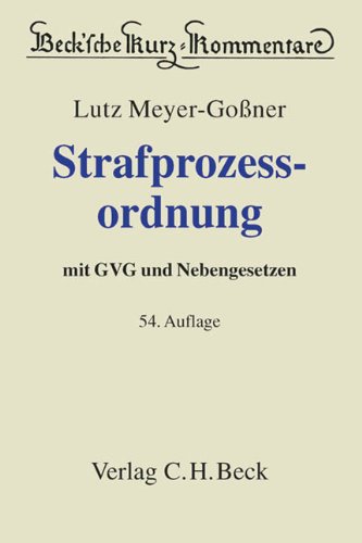 - Strafprozessordnung