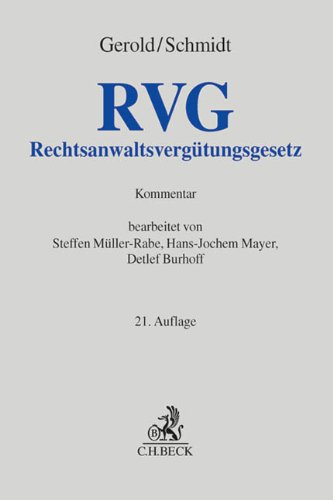  - Rechtsanwaltsvergütungsgesetz