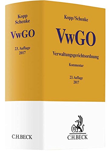 - Verwaltungsgerichtsordnung (Gelbe Erläuterungsbücher)