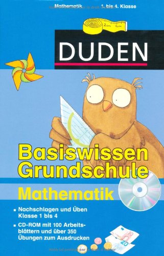  - Duden - Basiswissen Grundschule Mathematik/CD-ROM: Nachschlagen und üben. Klasse 1 bis 4. CD-ROM mit 100 Arbeitsblättern und über 350 Übungen zum Ausdrucken