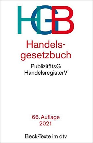 Beck-Texte - Handelsgesetzbuch PublizitätsG, HandelsregisterV
