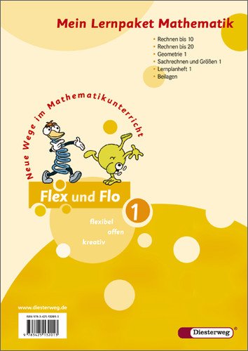 - Flex und Flo 1: Paket Themenhefte Rechnen bis 10, Rechnen bis 20, Geometrie 1 Sachrechnen und Größen 1, Beilagen, Lernplanheft