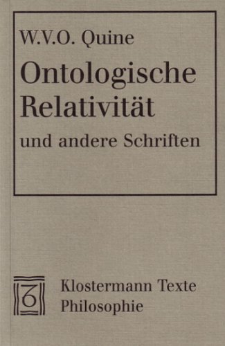  - Ontologische Relativität und andere Schriften