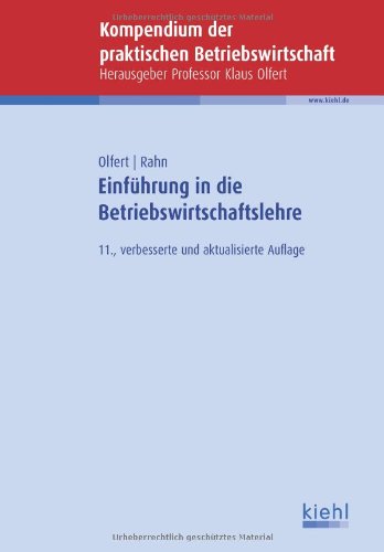 - Einführung in die Betriebswirtschaftslehre