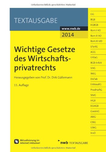 - Wichtige Gesetze des Wirtschaftsprivatrechts
