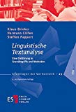  - Textlinguistik: Grundlagen, Kontroversen, Perspektiven (De Gruyter Studium)