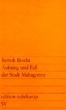 Lotte Lenya - Aufstieg und Fall der Stadt Mahagonny-Sony Opera H