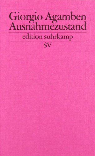 - Ausnahmezustand: Homo sacer II.1 (edition suhrkamp)
