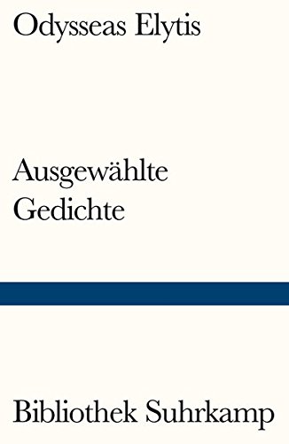 - Ausgewählte Gedichte: Neugriechisch und deutsch. Ausgewählt und übertragen von Barbara Vierneisel-Schlörb und Antigone Kasolea. Mit einem Nachwort ... Übersetzung (Bibliothek Suhrkamp, Band 696)