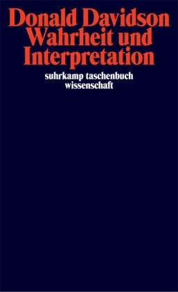  - Wahrheit und Interpretation (suhrkamp taschenbuch wissenschaft)