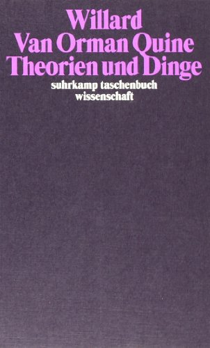 - Theorien und Dinge (suhrkamp taschenbuch wissenschaft)