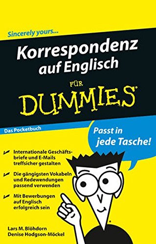  - Korrespondenz auf Englisch für Dummies Das Pocketbuch