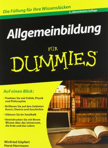  - Allgemeinbildung für Dummies (Fur Dummies)