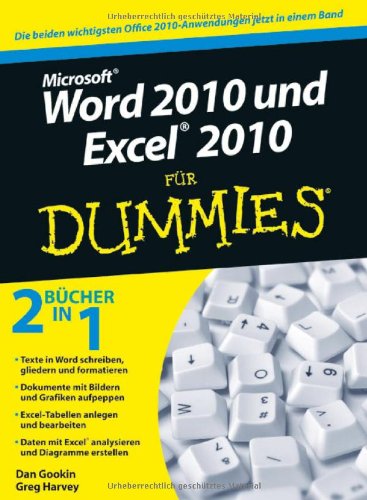 - Word 2010 und Excel 2010 für Dummies: Sonderausgabe