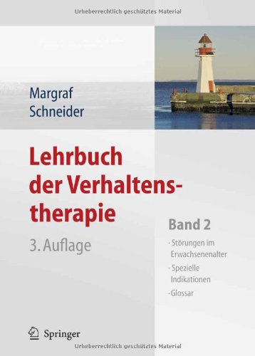 - Lehrbuch der Verhaltenstherapie: Band 2: Störungen im Erwachsenenalter - Spezielle Indikationen - Glossar: Störungen des Erwachsenenalters