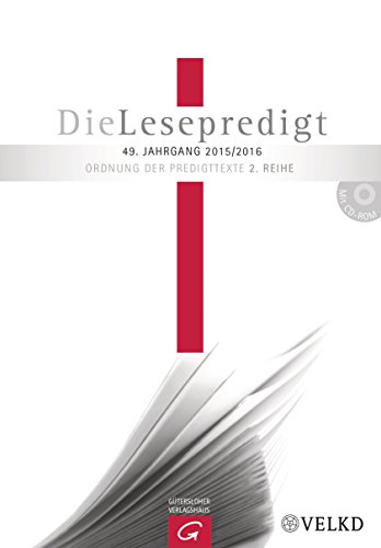  - Die Lesepredigt, Perikopenreihe II: Die Lesepredigt 2015/2016: Mit CD-ROM. Loseblattausgabe