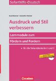  - deutsch.kompetent Trainingsheft Grammatik, Rechtschreibung, Stil. Oberstufe