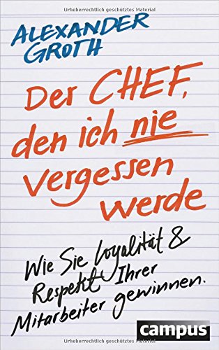 - Der Chef, den ich nie vergessen werde: Wie Sie Loyalität und Respekt Ihrer Mitarbeiter gewinnen