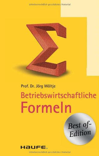 - Betriebswirtschaftliche Formeln