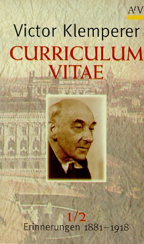 Klemperer - Curriculum vitae