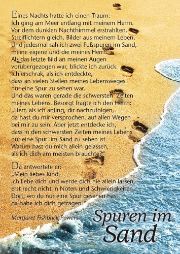 - Spuren im Sand - Die Postkarte. Verpackungseinheit