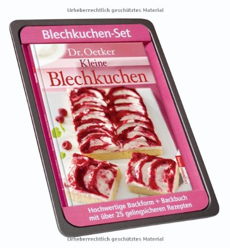  - Kleine Blechkuchen: hochwertiges Backblech plus Backbuch