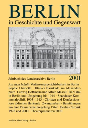 Wetzel, Jürgen (HG) - Berlin in Geschichte und Gegenwart 2001