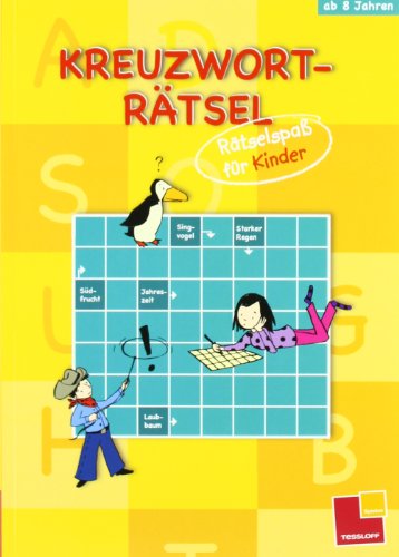  - Kreuzworträtsel. Rätselspaß für Kinder - gelb