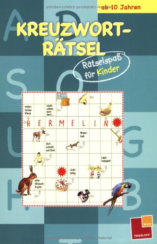  - Kreuzworträtsel: Rätselspaß für Kinder (blau)