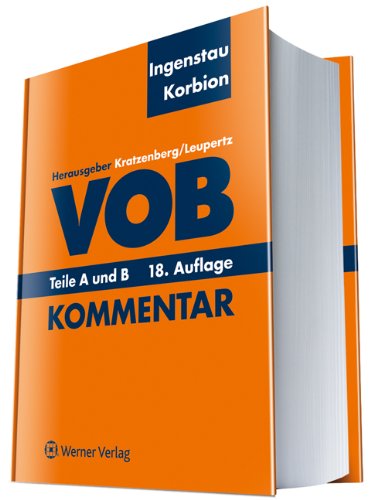  - VOB Teile A und B: Kommentar