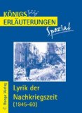  - Königs Erläuterungen Spezial: Lyrik der Jahrhundertwende: Interpretationen zu wichtigen Werken der Epoche
