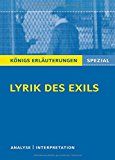  - Königs Erläuterungen Spezial: Lyrik der Nachkriegszeit (1945-60). Interpretationen zu wichtigen Werken der Epoche