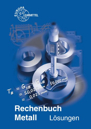 - Rechenbuch Metall: Lösungen zu 10307
