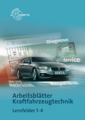  - Arbeitsblätter Kraftfahrzeugtechnik Lernfelder 1-4