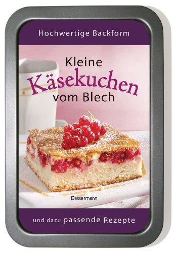  - Kleine Käsekuchen vom Blech-Set: Buch und passende Backform