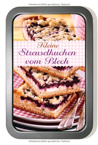  - Kleine Streuselkuchen vom Blech-Set: Buch und passende Backform