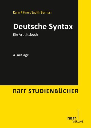 - Deutsche Syntax. Ein Arbeitsbuch