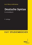  - Syntax: Grundlagen und Theorien