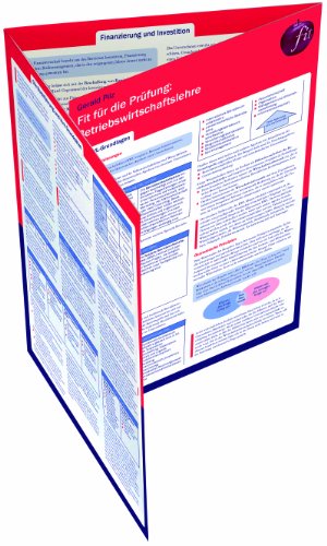 - Fit für die Prüfung: Betriebswirtschaftslehre: Lerntafel