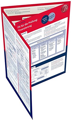 - Fit für die Prüfung: Finanzierung: Lerntafel