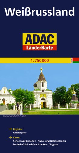 - ADAC Länderkarte Weißrussland 1:750.000